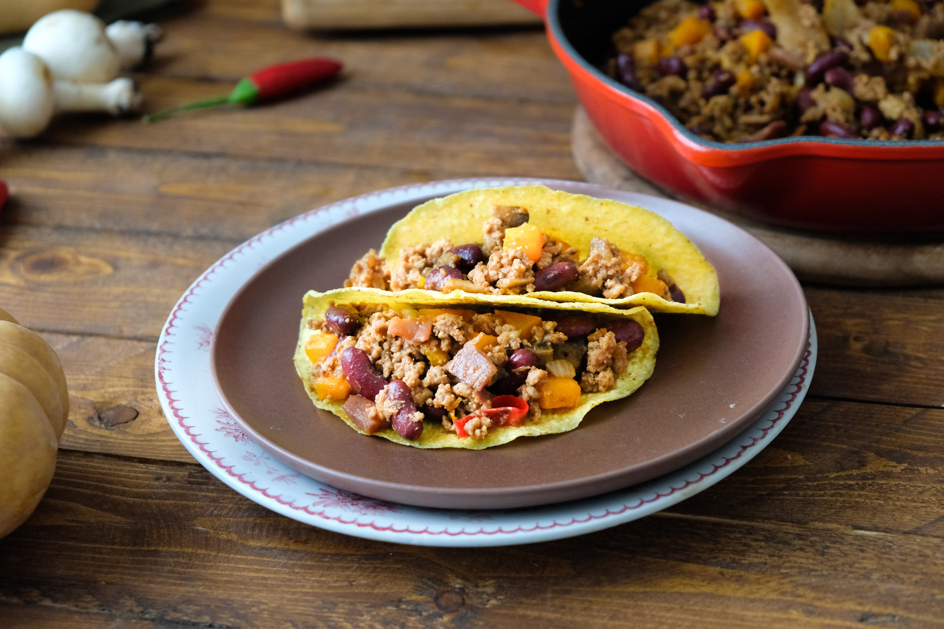 Tacos con Chili